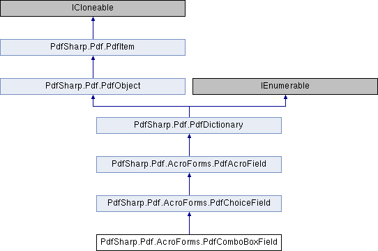 PdfSharp-WPF: PdfSharp.Pdf.AcroForms.PdfComboBoxField Class Reference